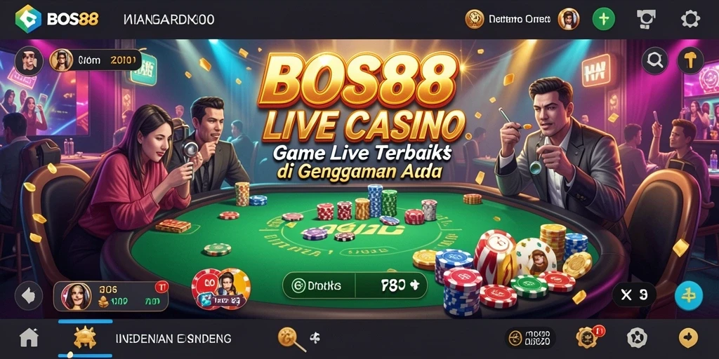 Tampilan gameplay Live Casino dengan dealer profesional yang interaktif.