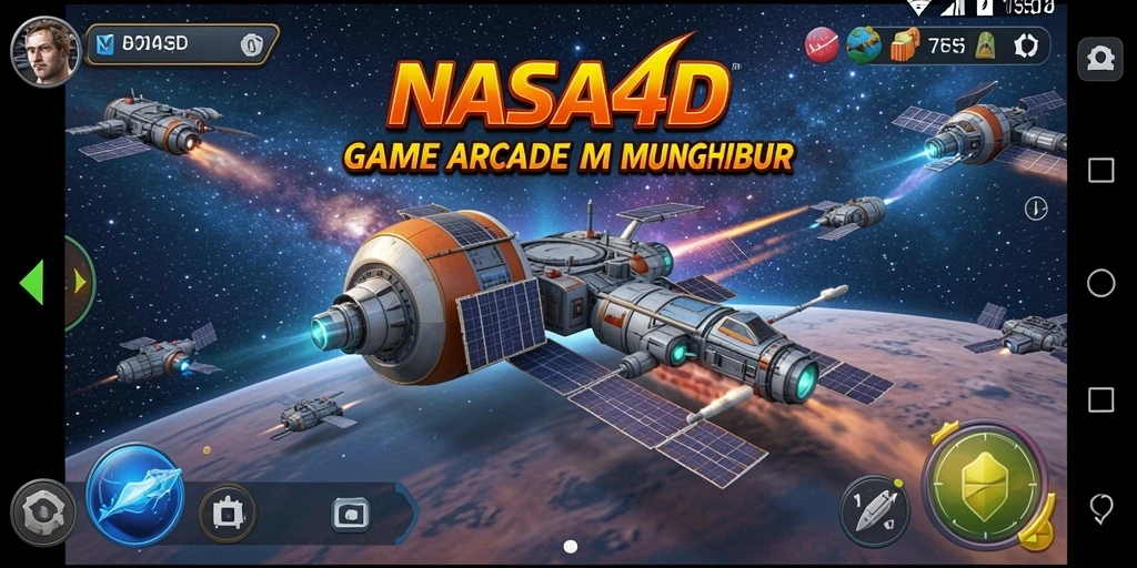 Tangkapan layar menarik dari gameplay seru NASA4D.